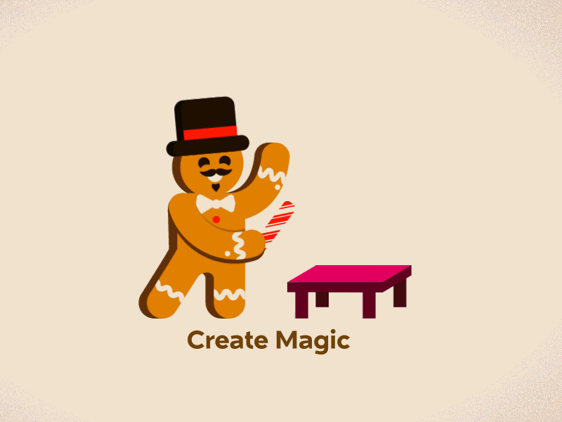 Create Magic Animation after effects apps fuzz gingerbread holiday magic