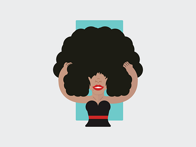 Big Hair avatar curly hair female hair logo woman