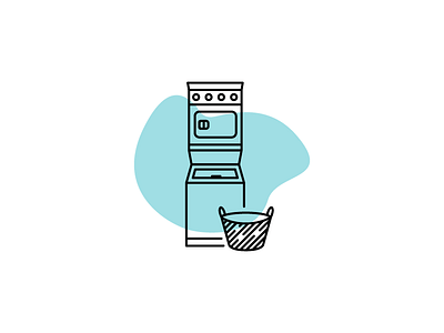 Laundry day 1con chores icon late night art laundry