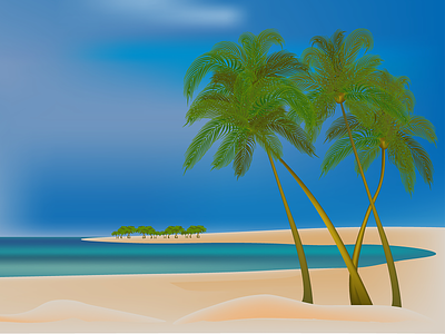 Tropical landscape.