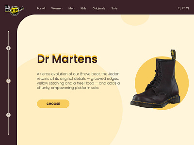 Dr.Martens Website design ui ux webdesign