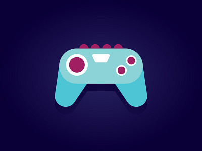 Alien Gamepad alien blue cute entertainment flat gamepad