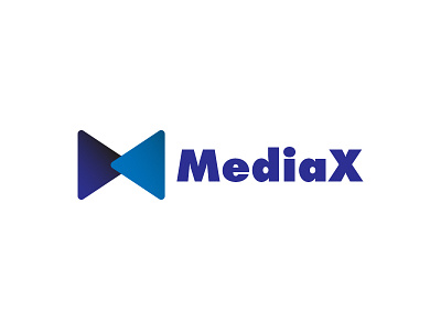 Mediax adobe illustrator branding gradient logo