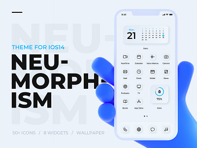 Neumorphism iOS14 theme