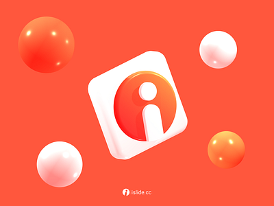 3D iSlide Logo With Spline 3d 3d logo branding icon logo spline ui