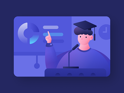 Graduate branding college degree design graduate illustration school student university vector