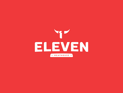 Eleven Meathouse Logo branding elegant eleven logo meat steakhouse