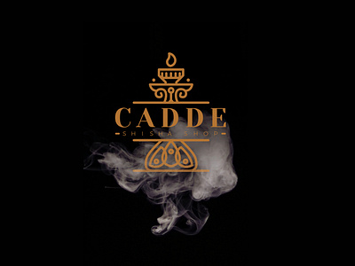 Cadde Shisha Shop Logo cadde corporative hookah logo shisha smoke