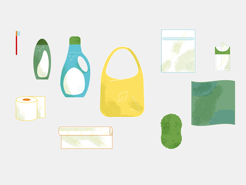 Assets 02 after effects illustration illustrator mauro mason motion design plastic waste pollution recycle trash waste
