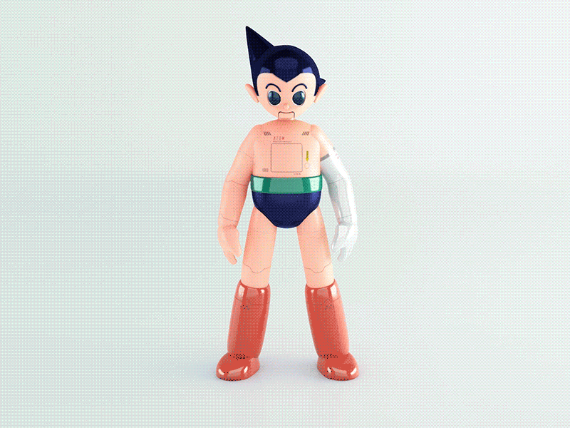 Tetsuwam ATOM/Astro Boy tribute 04 3d art 3d character 3d illustration 3d modelling android anime astro boy astroboy atom c4d characterdesign cinema 4d cyberpunk fanart manga motion design osamu tezuka robot tribute