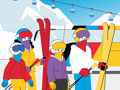 Skyriders 03 after effects character animation deckard977 explainer video illustration illustrator mauro mason motion motion design motiondesign motiongraphics mountain ski skiing snow