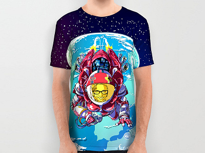 StarRider / Made-In-ITA astronaut earth f1 madeinitaly scifi space spacesuit tee tshirt