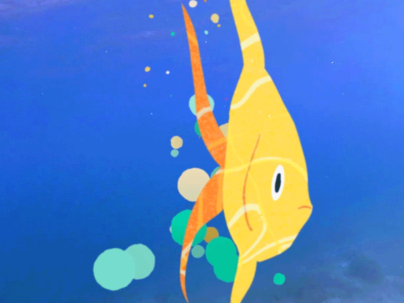 Fish handdrawed 2d aftereffects animate animatedgif animation compositing deckard977 flash gif illustration loop mauro mason motiondesign motiongraphics