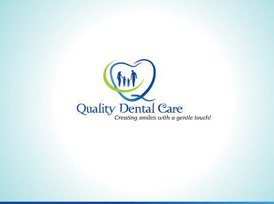 Quality Dental Care Logo care dental dental care dental hospital dental product family family care gentle hospital quality smiles touch