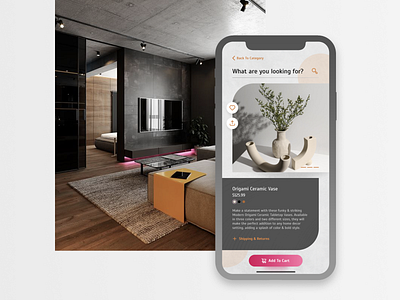 UI Inspired By Interiors | Part 1 app appdesign design ecommerce icons interiors minimalistic product ui uiux ux