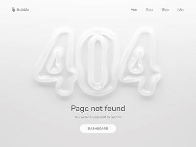 404 Web Page Concept 🔊 3d 404 404 page animation art c4d42 cinema4d concept creative design graphic design houdini illustration motion ui web web design website zajno