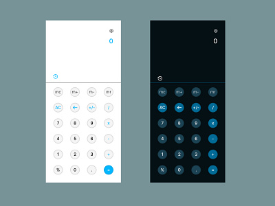 Daily UI Challenge 004 - Mobile Calculator