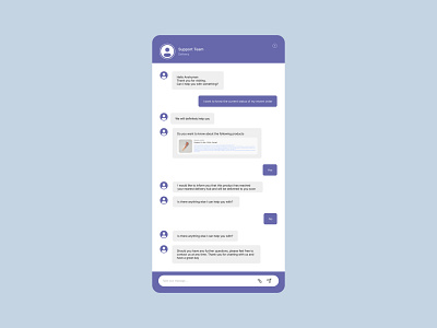 Daily UI Challenge 013 - Direct Messaging Chat Support design ui ux