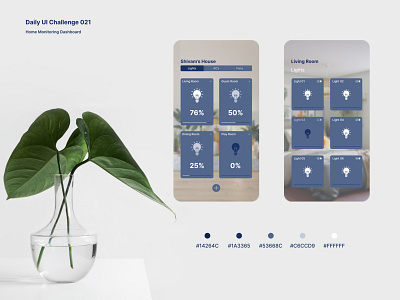 Daily UI Challenge 021- Home Monitoring Dashboard design ui ux