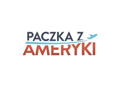 Paczka z ameryki branding logo typography