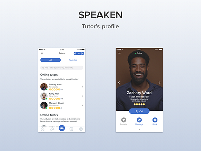 Speaken - Tutor profile