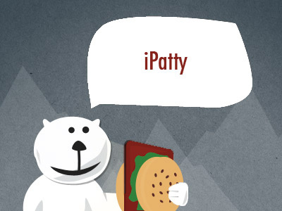 iPatty apple bear burger contest ipad nom photoshop rebound