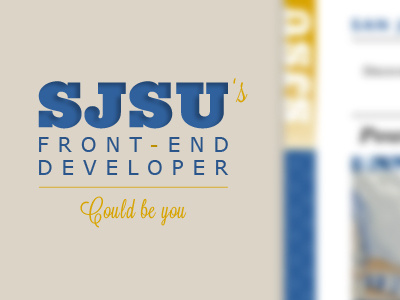 Front End Developer Job developer highered hiring job sjsu