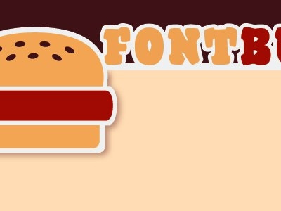dabbling w/ fontburger ideas brown burger design illustrator website