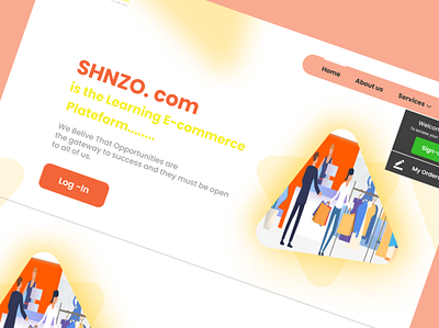 Landing Page Of E-commerce Website design e commerce figma landing page logo ui ux