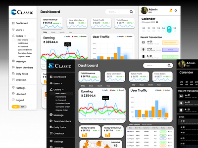 Concept Of Light & Dark Mode