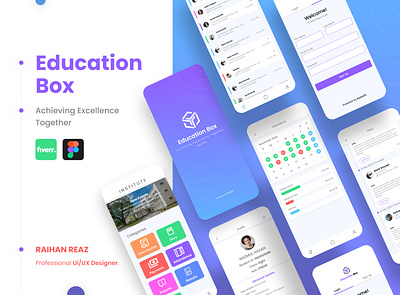 Education Management is now easier than ever android and mac educational management system figma mobile app ui