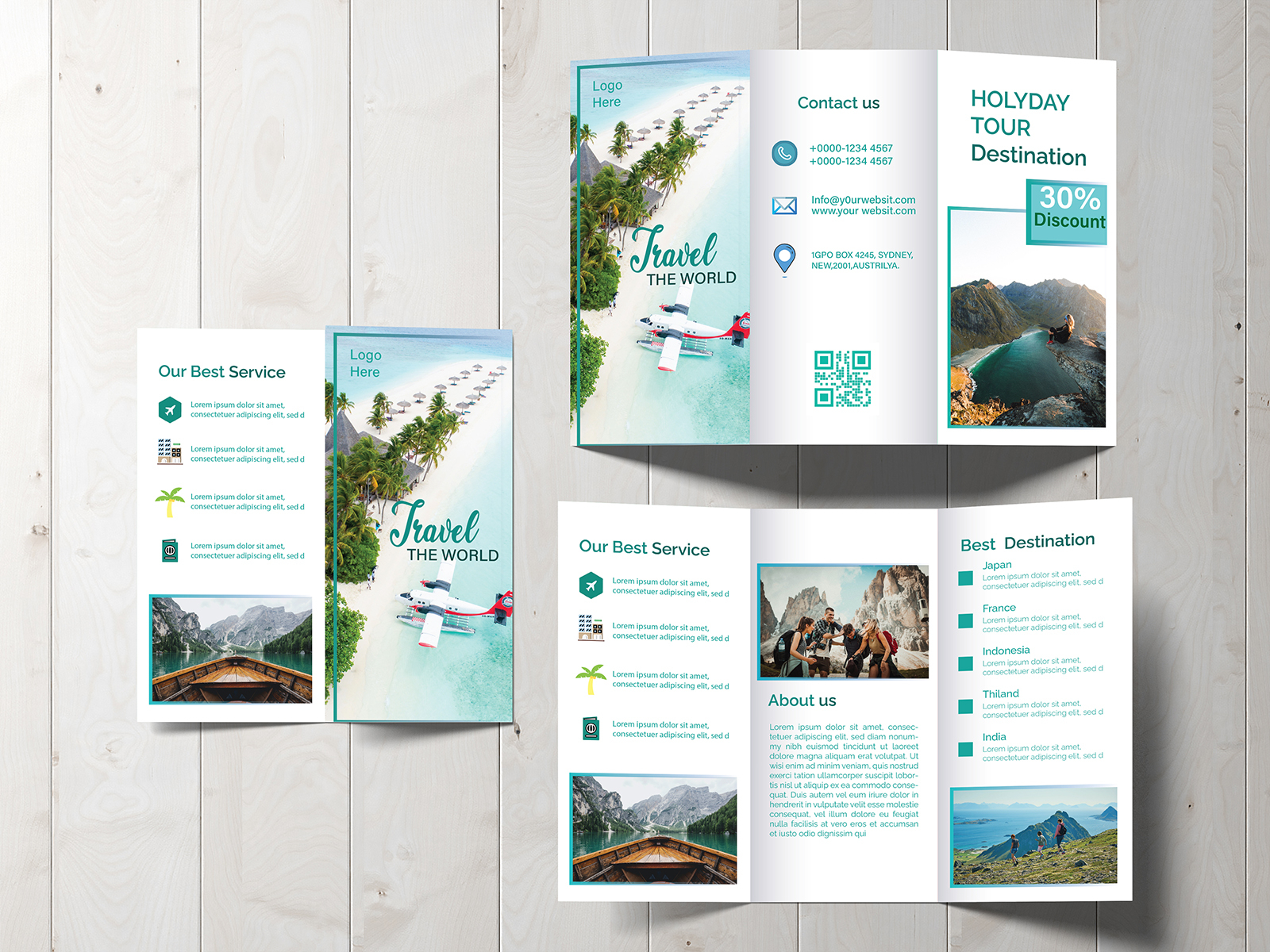 #TRAVEL BROCHURE by Happy Akter on Dribbble