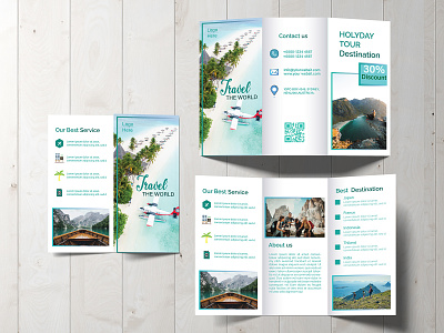 #TRAVEL BROCHURE adobe illustrator banner design branding brochure brochure design business card design design flyer design graphic design illustration logo logo design lower third design print design social media design social media post design social media template design stationery design t shirt design