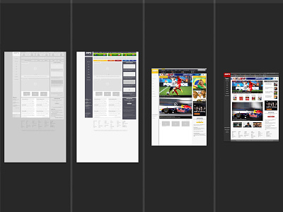 ESPN Homepage Redesign- Progress States design espn homepage layout news redesign responsive ui ux web webdesign