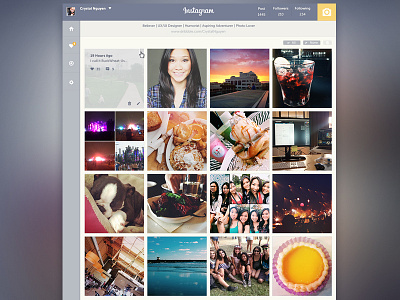 Instagram Dashboard batch dashboard design homepage icons mobile redesign ui ux web webdesign