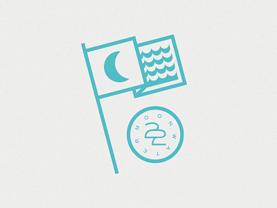 Moon Water bon illustration iver moon water waves