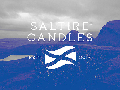 Saltire Candle brand branding design logo packaging responsive scotland