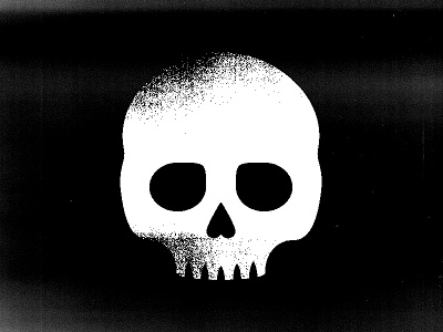 Skull grain grit illustration skull