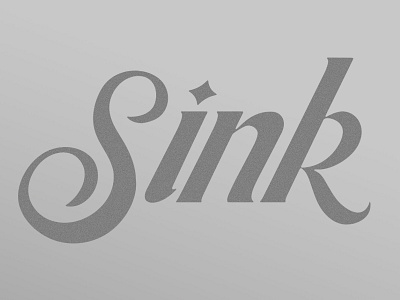 Sink Script custom script type typography word