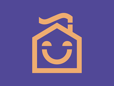 Happy House brand branding custom icons illustration logo simple vector
