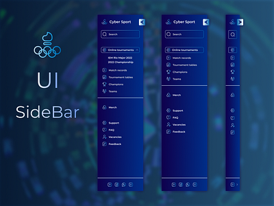 UI sidebar design figma sidebar ui ux website