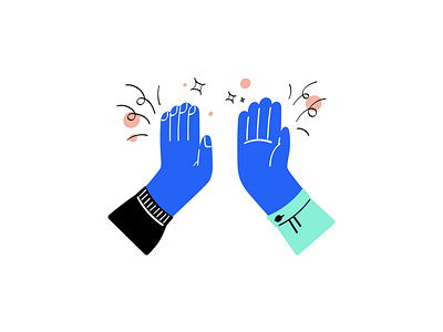 Give Me Five design hand hand drawn illustration minimal