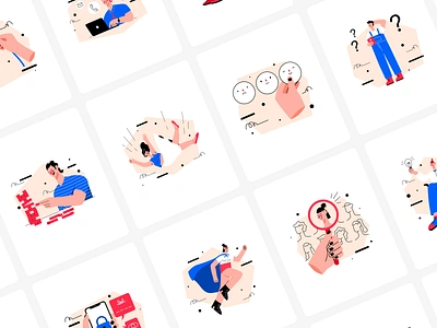 🔥 Maggy Illustration Pack 🔥 404 apple character characterdesign fail feedback illustration iphone laptop macbook message minimal password seacrh vector video youtube