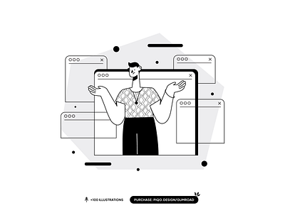 🔥 Maggy Illustration Pack 🔥 branding character characterdesign design illustration logo minimal ui vector website