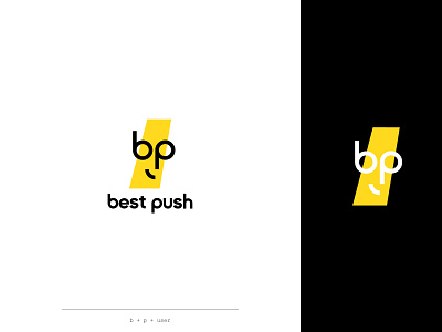 best push icon illustration logo logo design minimal notification push notification vector