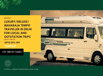 Luxury/Deluxe/Maharaja Tempo Traveller in Dehradun. tempo traveller hire in dehradun tempo traveller in dehradun