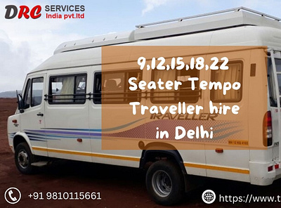 Best Tempo Traveller in Delhi - DRC Services. tempo traveller hire in delhi tempo traveller in delhi tempo traveller on rent in delhi