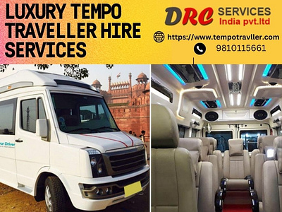 Luxury 12 seater Tempo Traveller Hire in Delhi - DRC Services