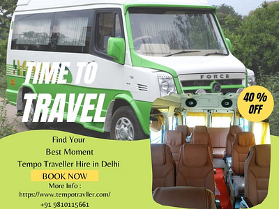 Grab Best Deals on Tempo Traveller hire in Delhi