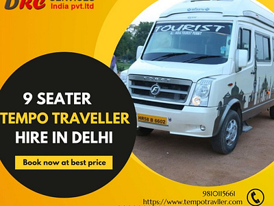 Hire 9-Seater Tempo Traveller in Delhi